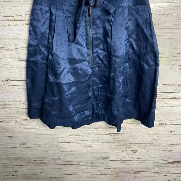 Cue made in Australia blue a-line skirt  with pockets and bow size 6 pockets - Picture 4 of 8